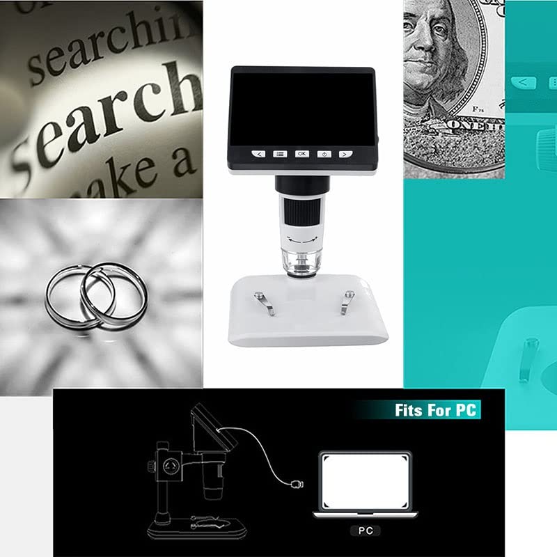Microscope 1080P-1000X Practical Portable Digital Microscope LCD Electronic HD Video Microscopes USB Camera