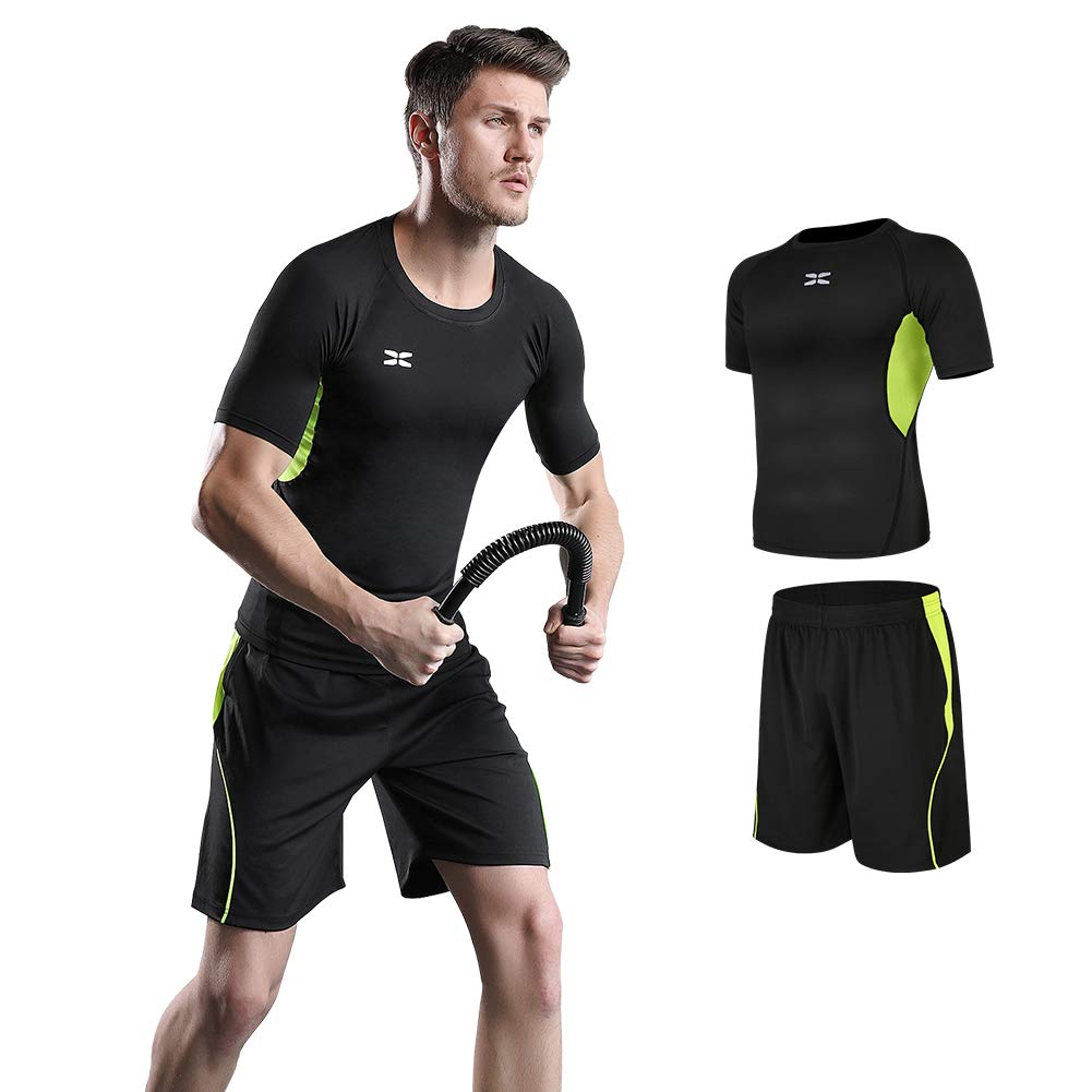 Superora Zestaw odzieży fitness, 5 sztuk, męski strój sportowy