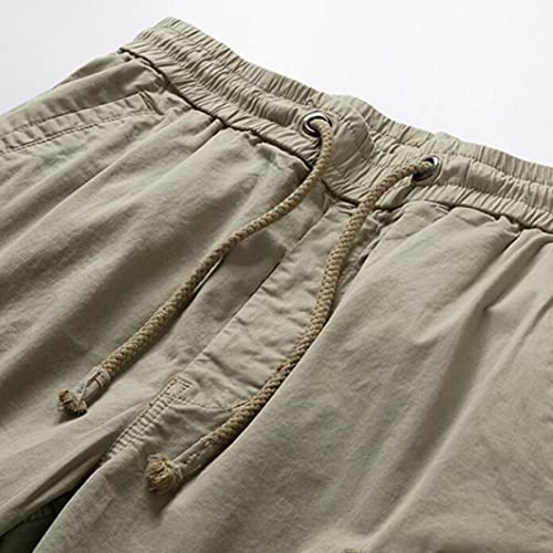 Herenshorts Trekkoord Grote zak Werkkleding Knappe rechte splitsen Mid-taille Casual Veelzijdig Comfortabele mode - Afbeelding 5