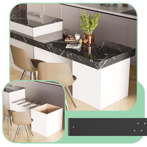 Support mural plat caché de 50,8 cm pour plan de travail solide