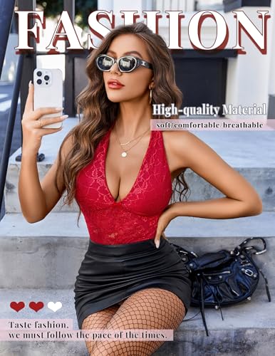 Avidlove Lace Tops for Women Sexy V Neck Halter Top Womens Tank Tops Going Out Concert Y2k Crop Tops S-XXL2