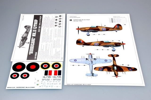Amazon | トランペッター 1/24 ホーカーハリケーン MkIIC/TROP 02416 