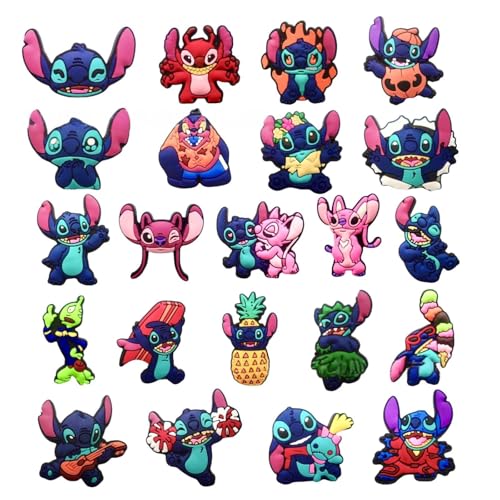 22Pcs Cute Shoe Decoration Charms for Croc Clog Sandals Cartoon Shoe Accessories Charms