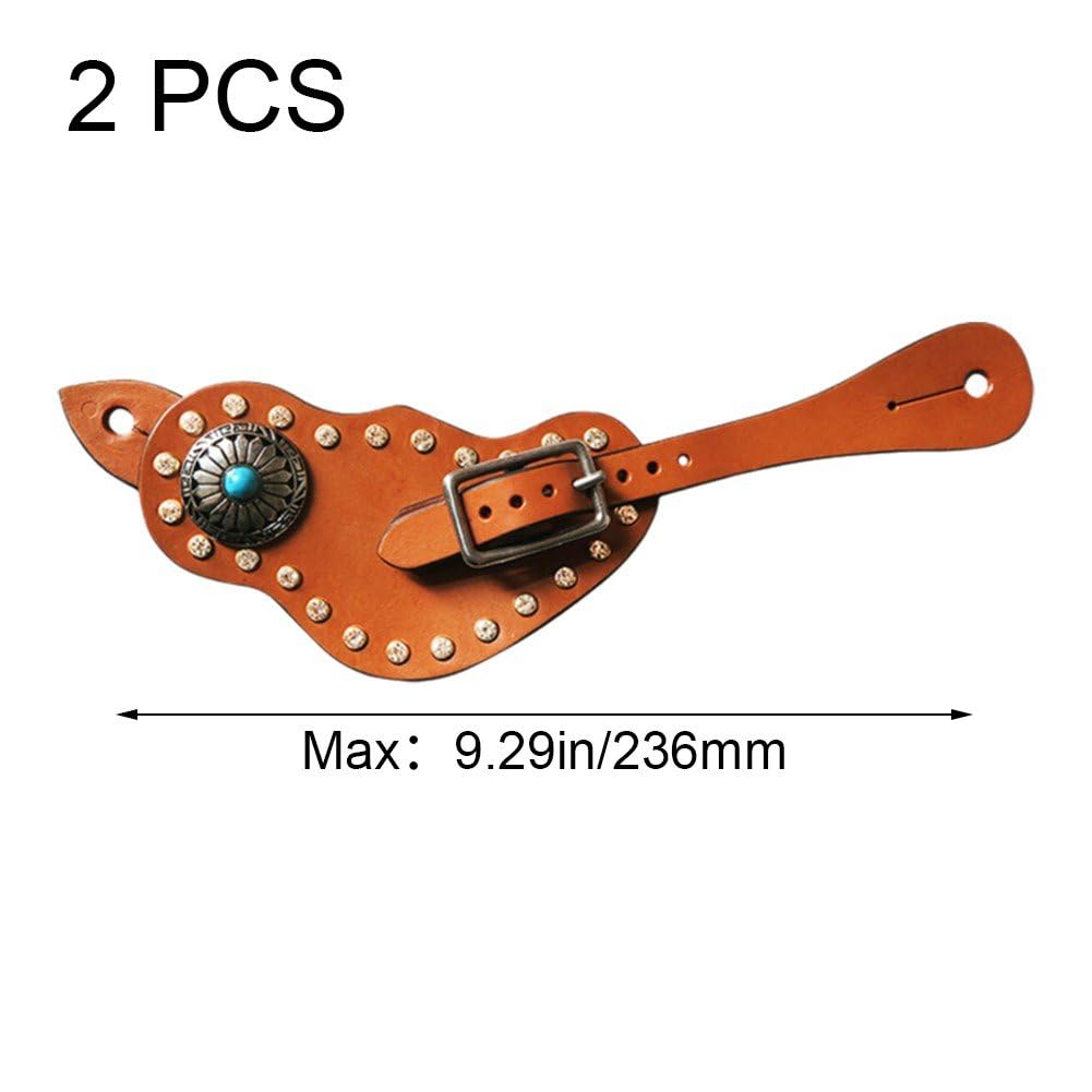 Lot De 2 Sangles D'éperon En Polyester Avec Boucle Métal – Ajustement Sûr Pour La Plupart Des Bottes D'équitation