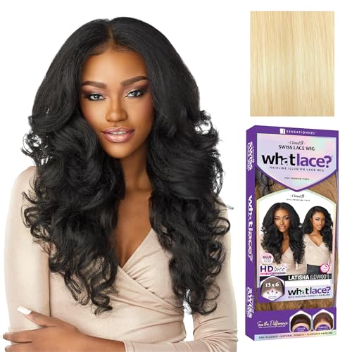 Image of Sensationnel What Lace 13X6 Wigs - Latisha Lacefrontal Hand Tied Glueless Synthetic With Natural Density Preplucked Hairline (Light Blonde 613)