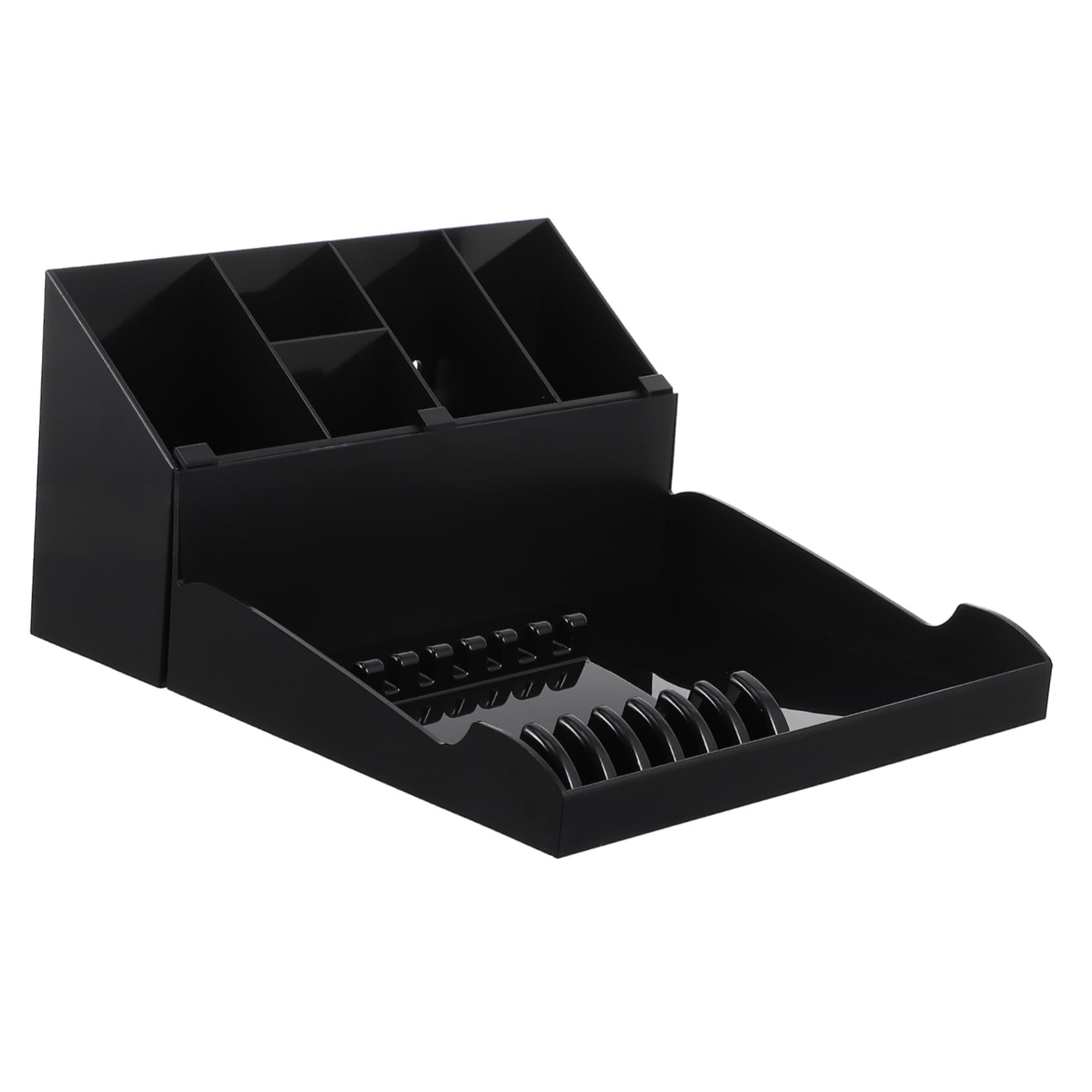 HAPINARY Barber Comb Storage Box Hair Scissors Professional Set Hairdressing Scissor Storage Multi-Function Organizer