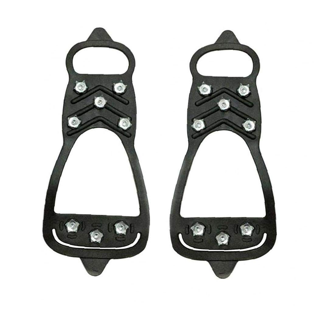 Schuhstiefel Ice Rubber Walking Cleats Anti-Rutsch-Stretch-Schuhe Ice Cleats Snow Traction Cleats Steigeisen für nassen Schlamm EIS und Schnee (m)