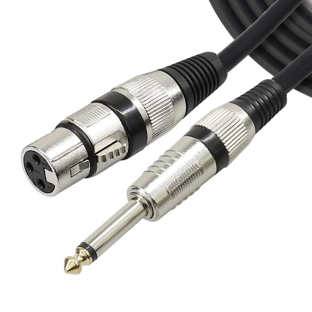 EKAAZ Mic Cable Premier Series 6.35mm Jack Male To XLR 3PIN Female Microphone/Guitar Cable 100% Pure Oxygen-Free Copper Wire - XLR to Quarter inch Patch Cable (3 Meter)-image-7