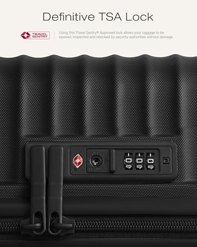 Image of Coolife Luggage, Lightweight PC Hardside Suitcase, Checked-Medium 24-Inch | Dual Spinner Wheels, TSA-Approved Lock, Upgraded PC Hardshell, Durable Travel Suitcase, Medium Checked Luggage