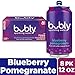 bubly Sparkling Water, Blueberry Pomegranate, Zero Sugar & Zero Calories, Seltzer Water, 12 Fl Oz Cans (Pack of 8)