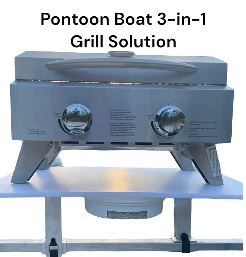 PONTOON BOAT SOLUTIONS, Pontoon Boat Three in One Grill Solution