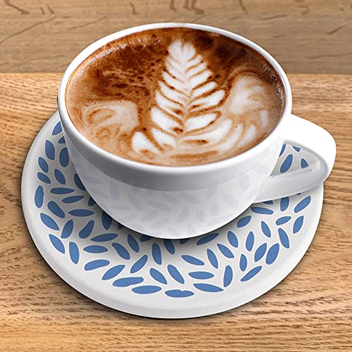 Newk Coasters for Drinks Set of 8 Ceramic Absorbent with Metal Holder - Image 3