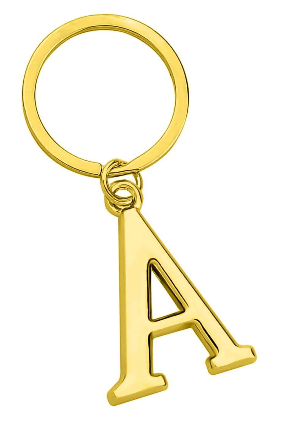Freedale Gold Letter A-Z Keychain for Women Men Purse Handbags Metal Alphabet Initial Letter Key Ring Novelty-keychain