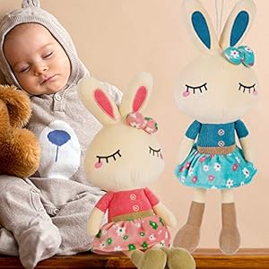 Setof2easterbunnyplushforkids183easterstuffedanimalbigrabbittoyscutebirthdaygiftsforboygirlpinkblue Urban Country Home Decor Set of 2 easter bunny plush for kids 183 easter stuffed animal big rabbit toys cute birthday gifts for boy girl pink blue urban country home decor
