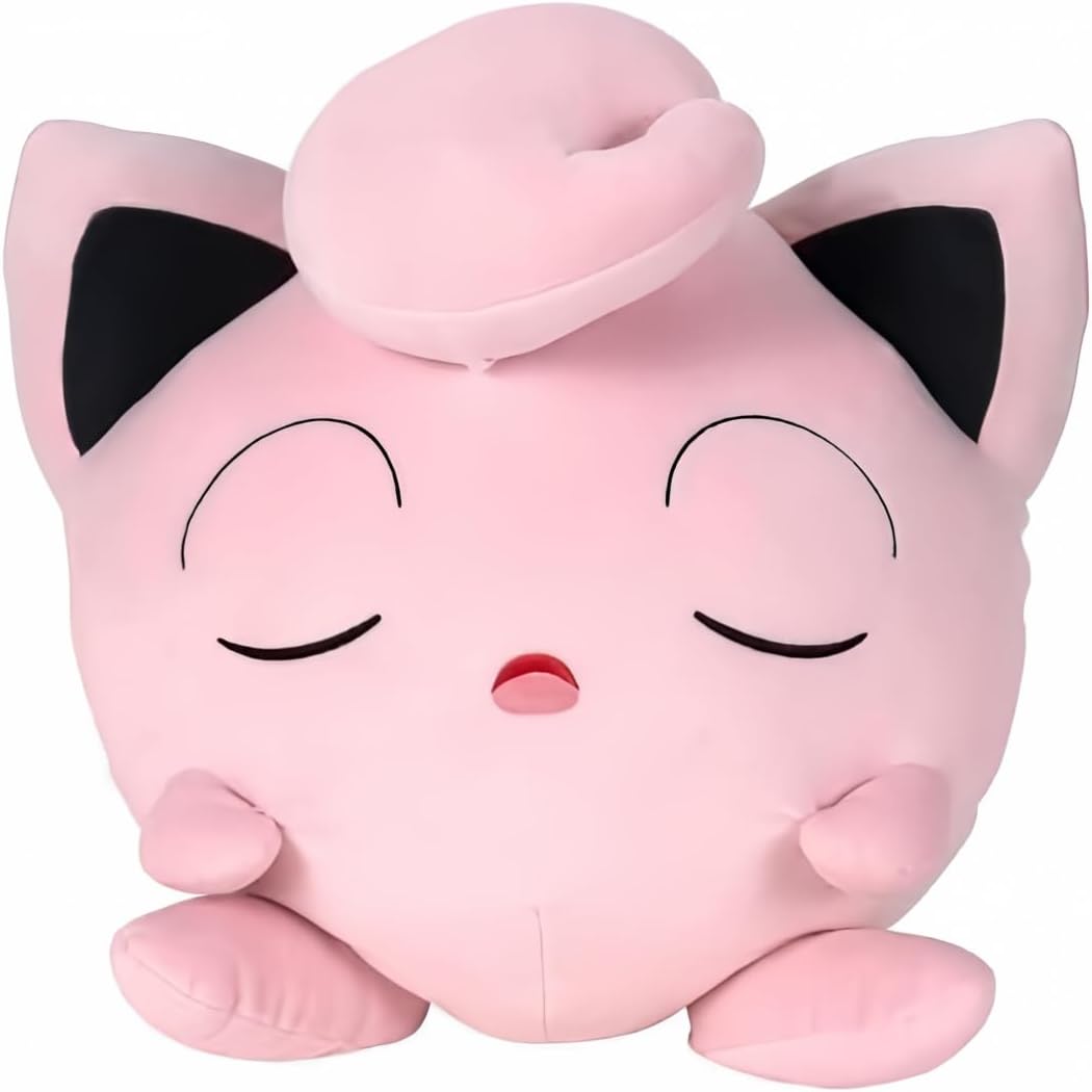 Pokemon Snorlax/Gengar/Pikachu/Cubone Giant Plush 24 Inch, Ultra Soft, Life Size (Choose Plush) (Jigglypuff (18 inch))