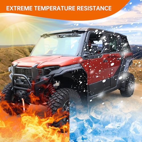 Image of Fender Flares for Xpedition XP /ADV, Front & Rear Extended Mud Guards Compatible with Polaris Xpedition XP /XP 5 /ADV /ADV 5 2024+ Accessories Replace #2890638 Full Coverage Mud Flaps