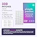 LivaClean 330 CT Pimple Patches for Face w/Salicylic Acid, Tea Tree Oil & Calendula Oil - Four Sizes - Pimple Patch, Hydrocolloid Patch, Acne Patches for Face
