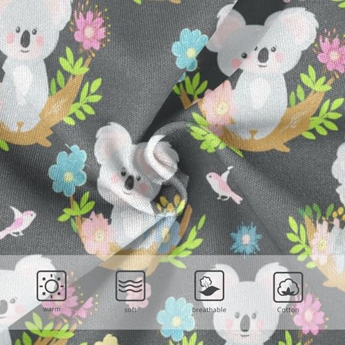 Girls Underwear Toddler 2t Cotton Panties for Girl Fancy Underpants Briefs Cute Cartoon Koalas Flower3