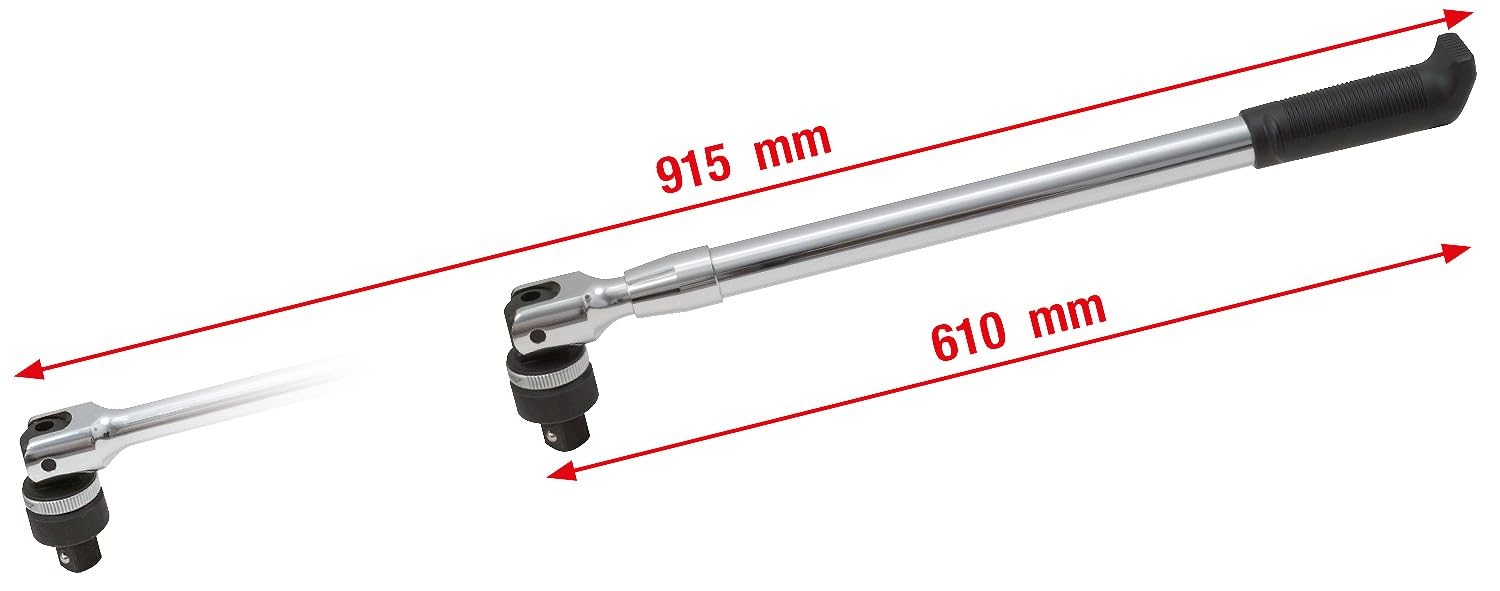 KS Tools 918.1805 Cliquet Téléscopique 610 Mm (24'') - 915 Mm (36'')