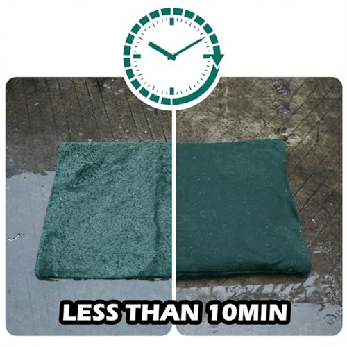 5 Pack Sandless Sand Bags Garage Water Barrier Flood Barrier Sandbags 16 x 24 Inch for Flooding Water Absorbent Mat Flood Prevention Barriers Reusable Sand Bags (Dark Green)