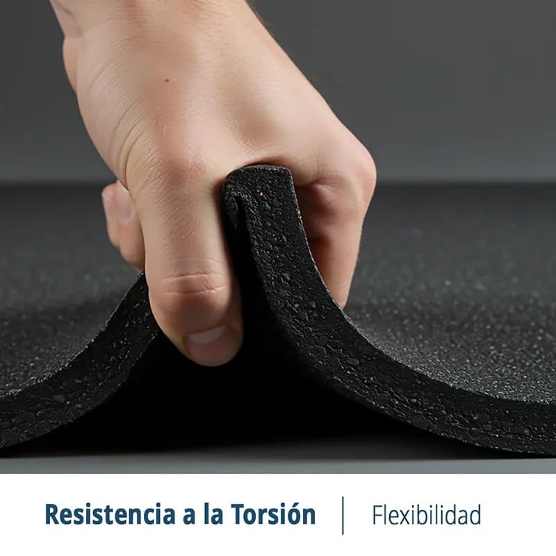 Pavimentos Arquiservi - Losetas de Caucho Reciclado para Suelo de Gimnasio 100x100x2 cm Negro - Unitario (1m²) - Antideslizante y Aislante - Ideal para Fitness, Yoga y Funcionales