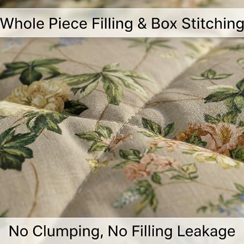 Image of Mafatlal Tulip Premium 120 GSM Quilted Comforter for Double Bed | Best Comforter for Hot Weather, All Season Use & Sofa Blanket | 90 x 100 Inch | Toasted Beige 1