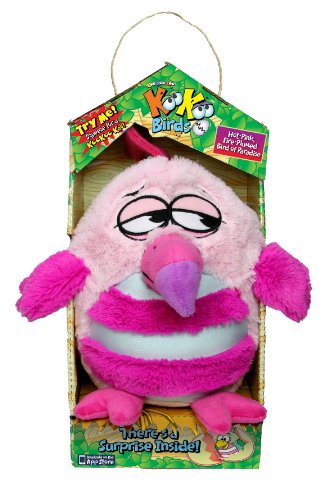 Koo Koo Birds 2081 - Pájaro de Peluche Animado, 15 cm, Color Rosa