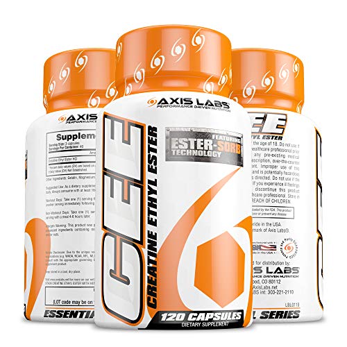 Axis Labs Creatine Ethyl Ester, 120 Capsules