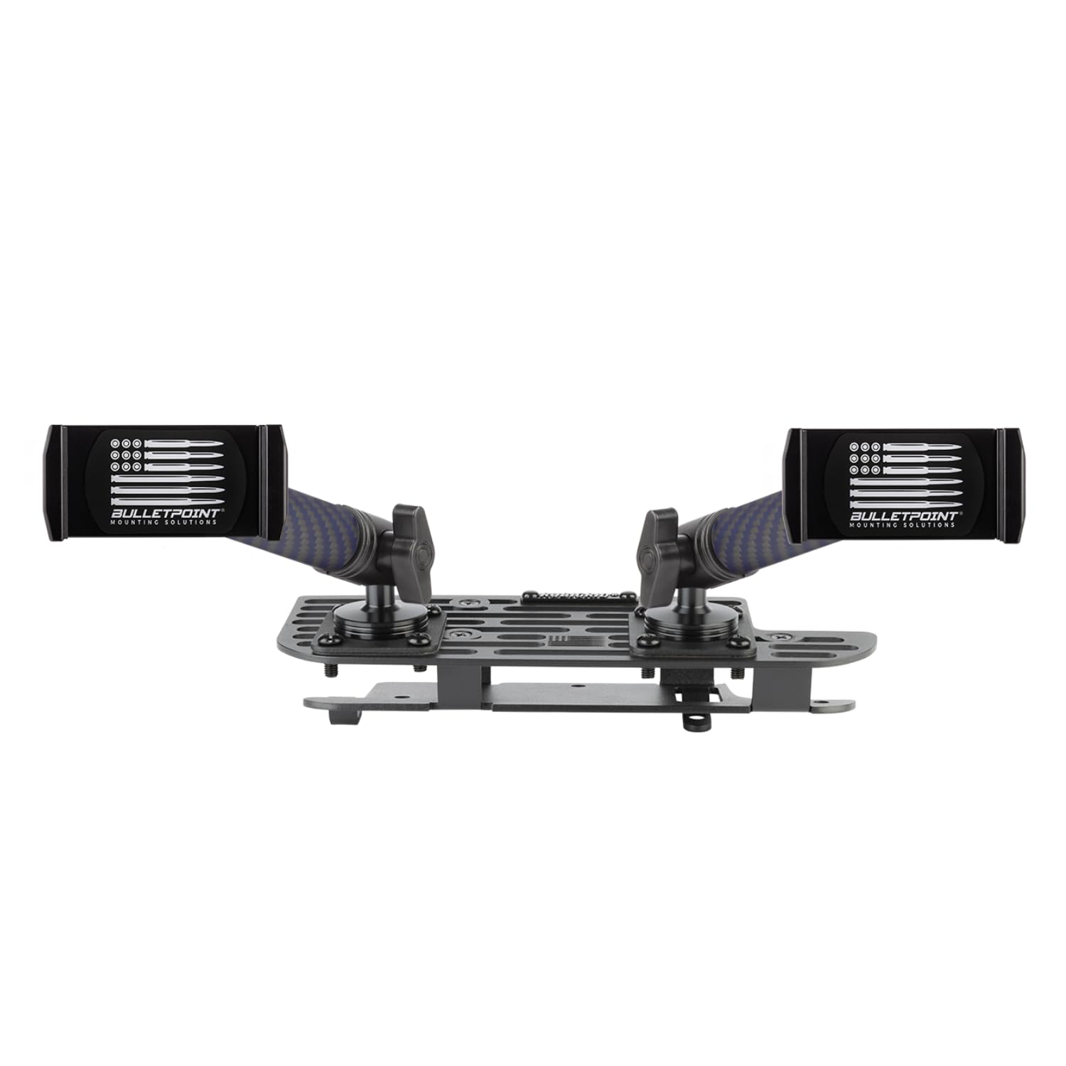 Bulletpoint Mounting Solutions RubiGrid Metal Dash Mount with 2 Phone Holders Bundle Compatible with 2019 RAM 1500 2500