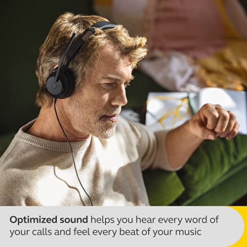 Image of Jabra Evolve2 50 Wired Mono Headset - with AirComfort Technology, Noise-Cancelling Mics & Active Noise Cancellation - MS Teams Certified, Works with All Other Platforms - Black