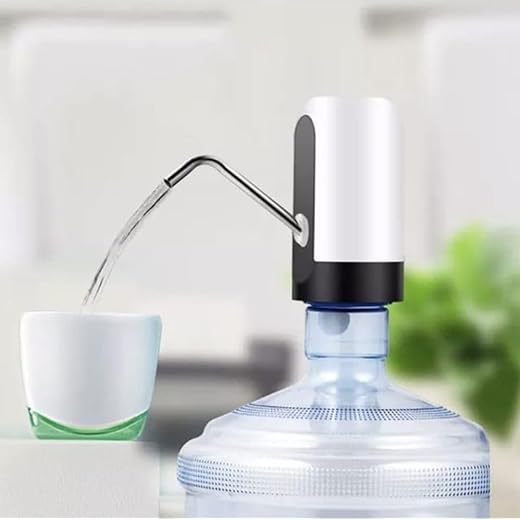 C.HERRY Water Dispenser, Portable Water Bottle Pump for Universal 3, 4 and 5 Gallon with USB Electric Charging and Automatic Off Switch (New)
