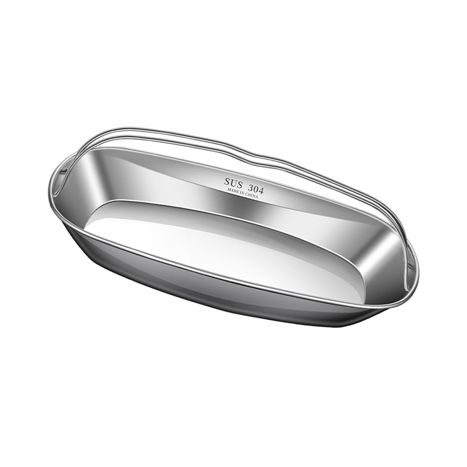 MALSSE Multipurpose Serving Plate Easy Stainless Steel Tray for Seafood Presentation Stainless Cookware