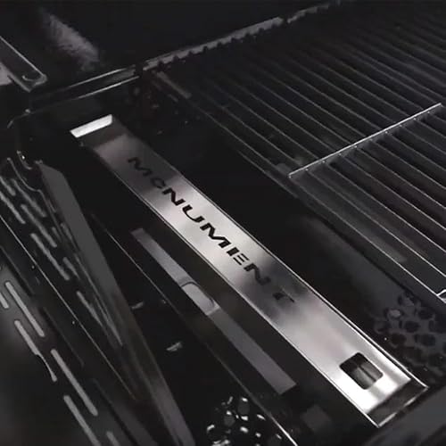 Miniatura 8 de Monument Grills A007 - Caja de acero inoxidable resistente para ahumador, caja de ahumador reutilizable con tapa para parrilla de gas, 14.76 x 2.36