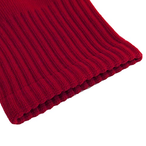 uxcell R-BAO Authorized Cotton Blends Outdoor Soccer Football Long Socks Red Pair3