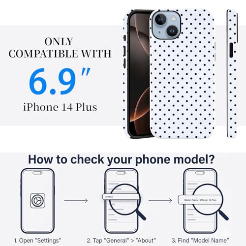 Coque iPhone 14 Plus fine en TPU et polycarbonate rigide blanche