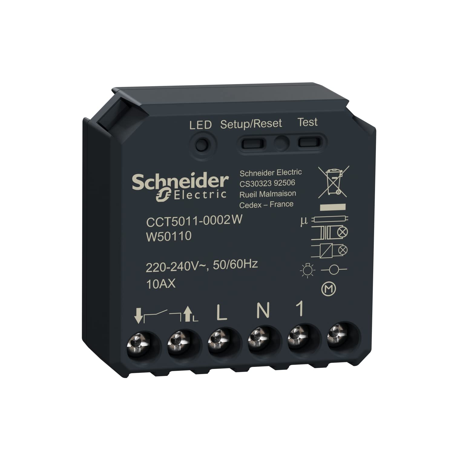 Schneider Electric - Wiser - Micromódulo empotrado - zigbee - para interruptor luminoso - CCT5011-0002W