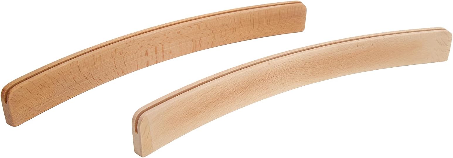 Playing Card Holder, Curved Design Playing Card Rack, 2pcs Professional Wood Playing Card Poker Cards Holder Tray Rack for Children Elderly for People with Arthritis for Fixed Card