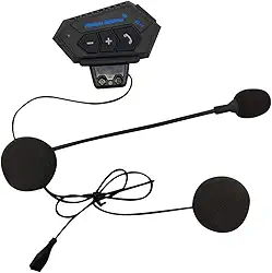 Garneck Intercomunicador para capacete de motocicleta, fone de ouvido sem fio, comunicação para esqui, motocicleta, acampamento