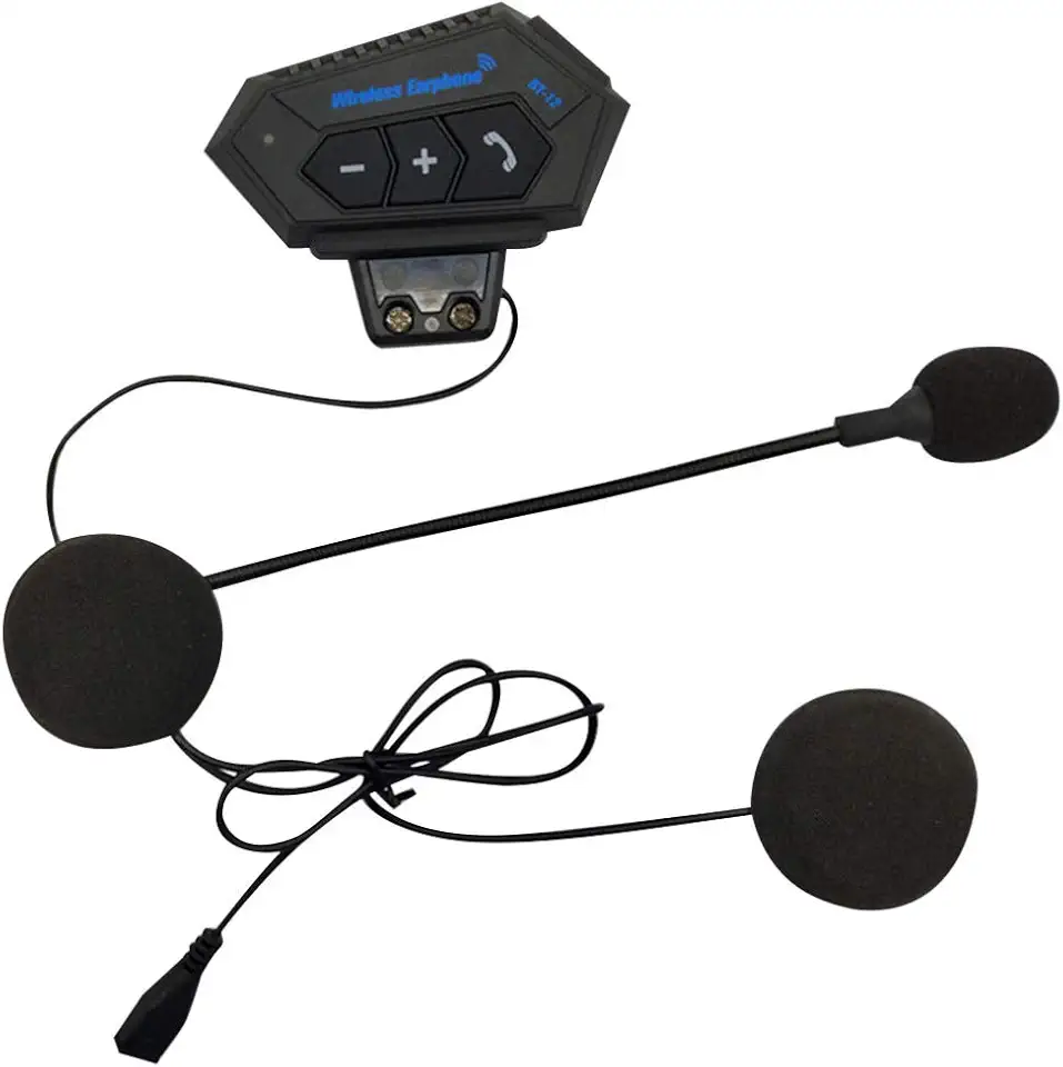 Garneck Intercomunicador para capacete de motocicleta, fone de ouvido sem fio, comunicação para esqui, motocicleta, acampamento