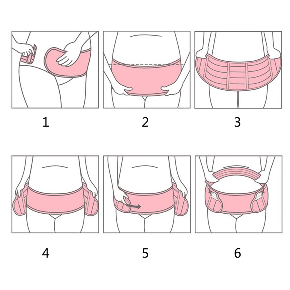 Atmungsaktiver Mutterschafts-Bauchstützgürtel Schwangere Frauen Pränatales Bauch-Stretchband Postpartum-Bauchgurt für alle Phasen der Schwangerschaft,L (XXL)