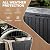 EFU Outdoor Storage Box 120 Gallon Deck Box (Indoor & Outdoor) Lockable UV Resistance Waterproof Resin Storage Bin Storage Box for Outdoor,Patio Storage With Support Rod(Black)