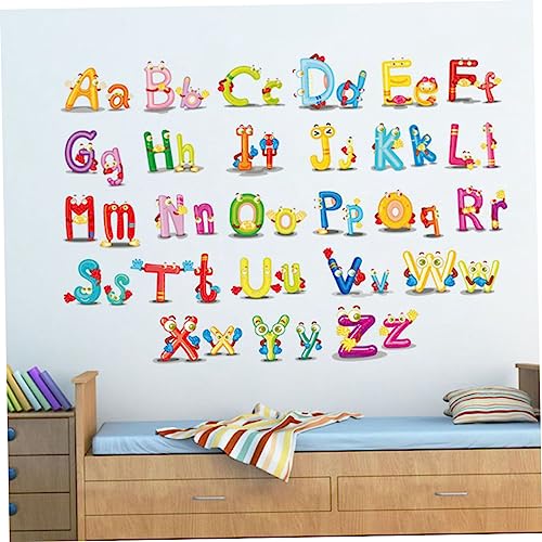 BETOOKY 26 Enfeites De Scrapbook Letras De Scrapbook Adesivos Papel De Parede Abc Decalque De Parede