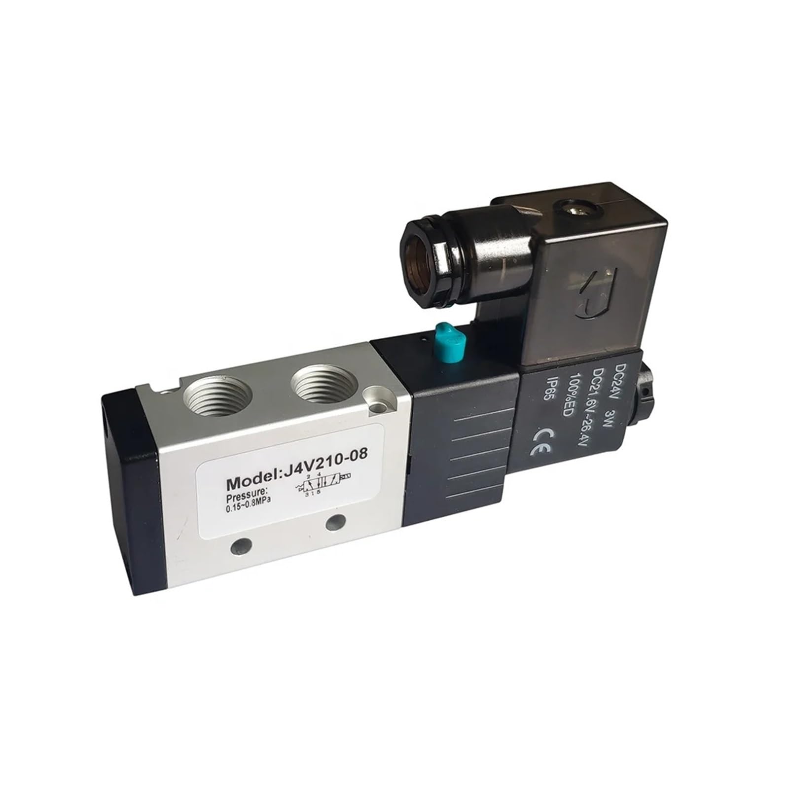 QRUYHBAJU 4A Series Pneumatic Control Valve 5/2 Way 5 Port 2 Position Double Directional Control Pilot Pneumatic Air Valve