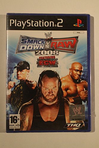  SmackDown Vs Raw 2008 (PS2) - PlayStation2 - THQ - 2007 - Very Good Condition