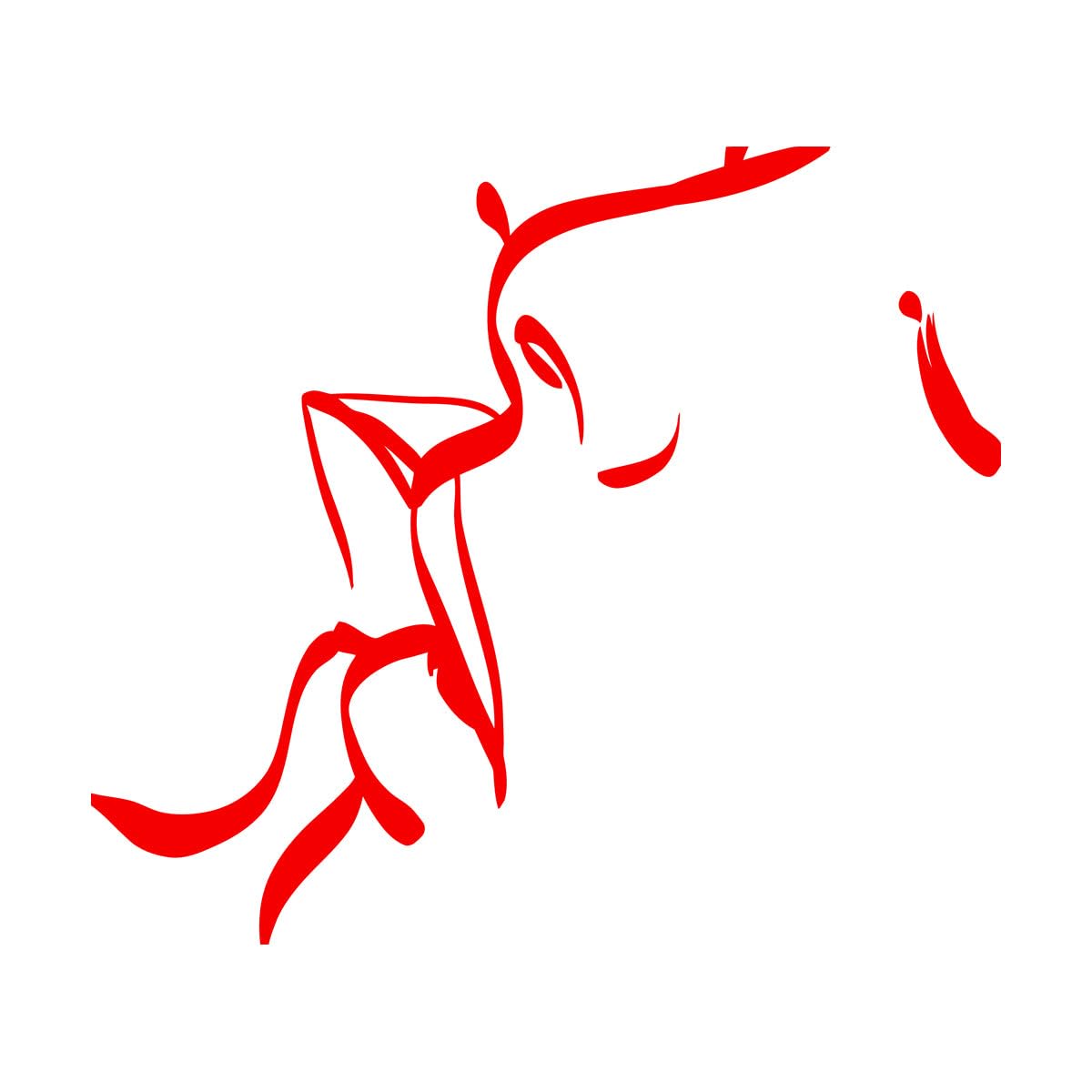 Fine Carving Decals Abstract Kissing Man Woman Lips Love 81x90.8cm Do not Damage the wall Surface Extra Large red — image 1