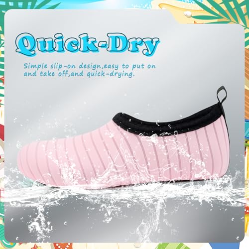Deevike Kids Water Shoes Boys Grils Barefoot Quick Dry Aqua Socks Beach Shoes for Toddler Sports Swim Surf Outdoor Walking3