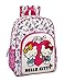 Hello Kitty Mochila Grande Adaptable a Carro, 42 cm, Rosa/Blanco