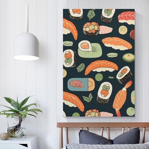 Impression sur toile sushi de qualité supérieure modern