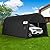 COBIZI Carports 10x20 Heavy Duty Portable Garage with Removable Doors & Vents, Large Space Anti-Snow Waterproof Car Canopy Portable Carport Canopy Outdoor Storage Shelter for Car, Boat, Truck