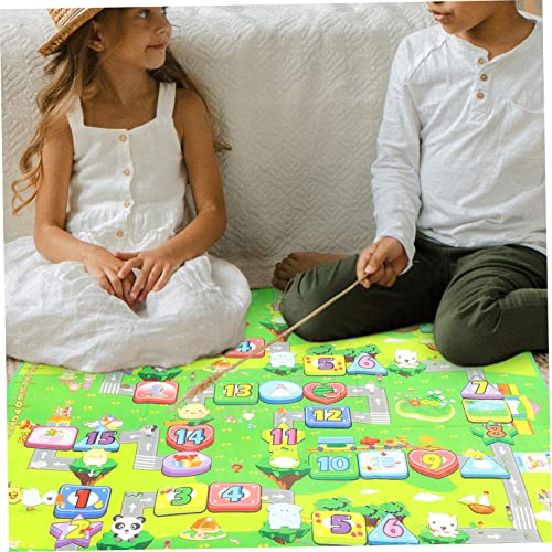 HOOTNEE Zeshoekig Spelmat Peuter Tapijt Tapijt Koraal Tapijt Nummer Leergebied Tapijt Tent Mat Kinderkamer Tapijt Flanel Baby Cartoon Vloerkussen Kruipen Tapijt Baby Vloermat Dikker - Afbeelding 7